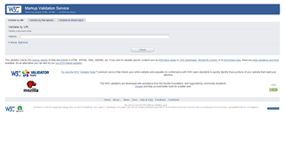 The W3C Markup Validation Service
