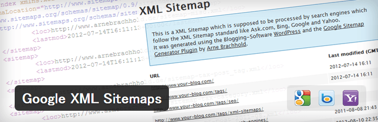 Google XML Sitemapsプラグインイメージ画像