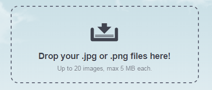 jpgファイルをドラッグ&ドロップ
