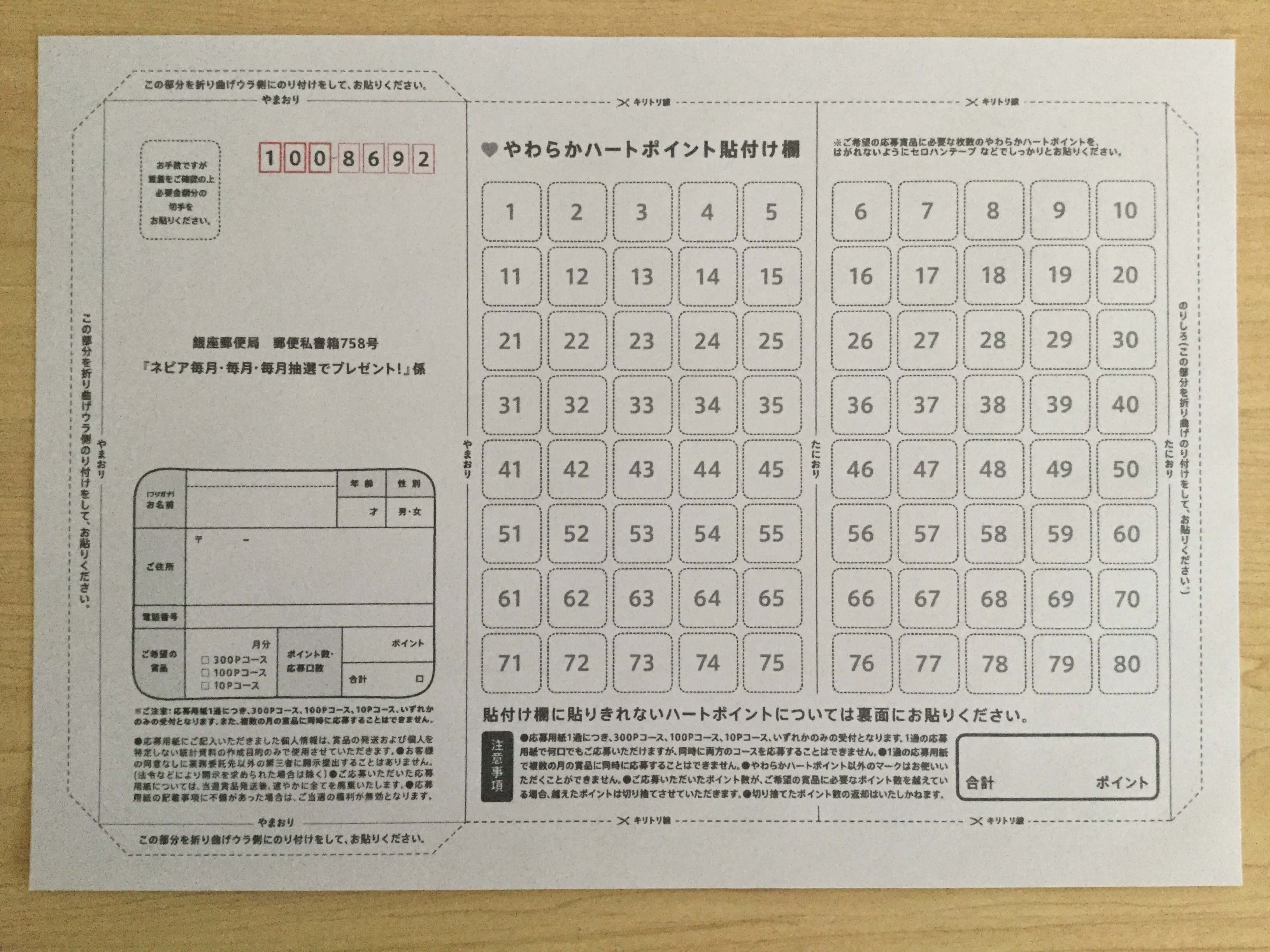 ネピアの やわからハートポイント が集まったので応募してみた Pc ウェブログ