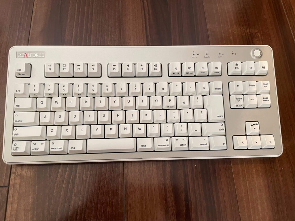 REALFORCE リアルフォース 東プレ R3 キーボード Mac用配列テンキーレス 横幅がかなり短い